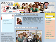 Tablet Screenshot of grosse-zukunft-erzieher.de